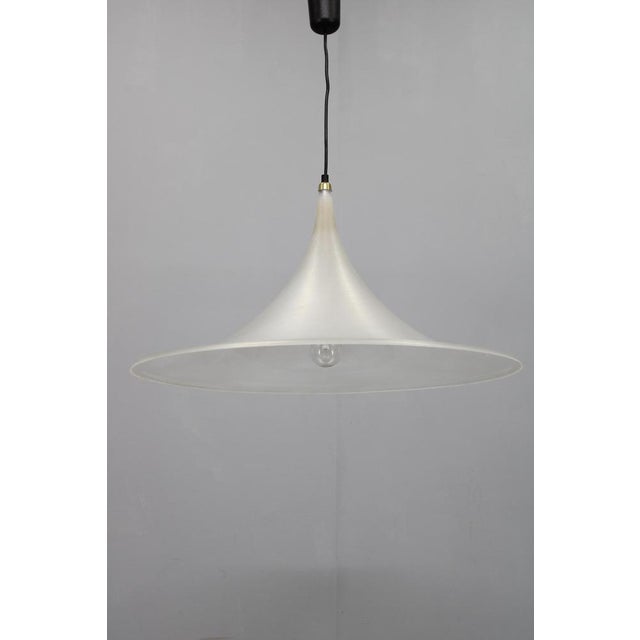 Trumpet Pendant Lamp attributed to Guzzini for Meblo, Italy, 1970s For Sale - Image 3 of 13