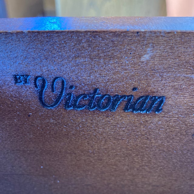 Vintage Mahogany Marble Top Harp End Table Chairish