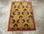 This Mid-20th century Turkish Art Deco throw rug, measuring 1' 11" x 2' 7", exemplifies the bold yet minimalist spirit of...