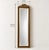 Metal Vintage Belgian Gold Full-Length Mirror, 1970s For Sale - Image 7 of 13