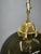 Czech Smoked Glass Globe and Brass Pendant Light, 1970s For Sale - Image 6 of 11