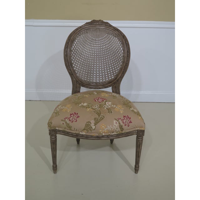 Wesley Hall Cane Back French Style Side Chair Chairish