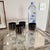 These wonderful pre-owned, but like new 4 vintage Dorothy Thorpe style silver fade highball glass from the mid-century...