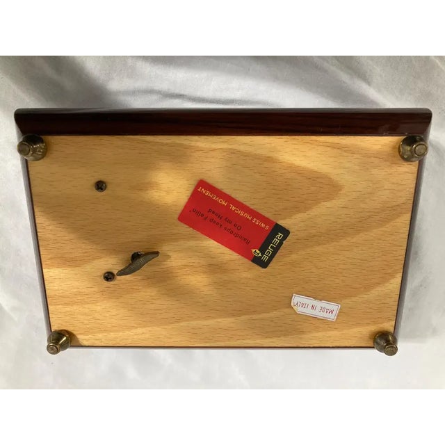 Vintage Reuge Swiss Musical Jewelry Box For Sale - Image 4 of 6
