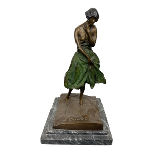 Art Deco French Bronze Statue