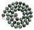 Natural Seraphinite & Freshwater Pearl Necklace, Sterling Silver Seraphinite Clasp, Statement Gemstone Necklace For Sale