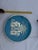 Turquoise Mid 20th Century Asian Champlevé Style Turquoise Enamel & Pierced Metal Elephant Plate - 10" For Sale - Image 8 of 11