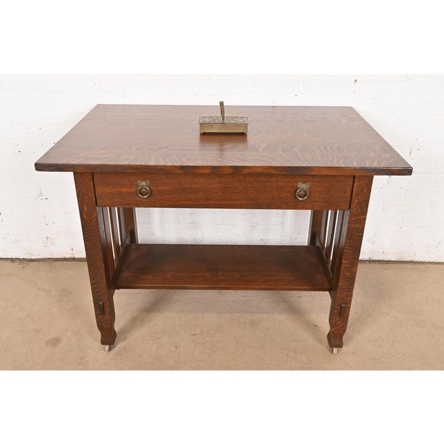 Silver Crest Arts & Crafts Nautical Bronze Humidor Cigar Box With Handle For Sale - Image 11 of 12