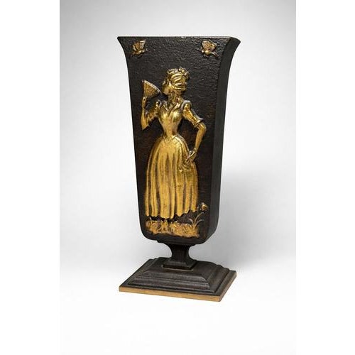 Swedish Art Deco Bronze Vase by Oskar Antonsson for Ystad-Metall, 1935 For Sale - Image 3 of 8