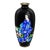 Meiji Japanese Cloisonne Enamel Vase With Bijin in Blue Kimono, Circa 1890 For Sale