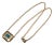 Gia Certified Natural 1.76Cts Emerald Diamond 18k Solid Gold Necklace For Sale