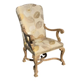 18th C Style Dennis & Leen Hampton Court Regency Arm Chair For Sale