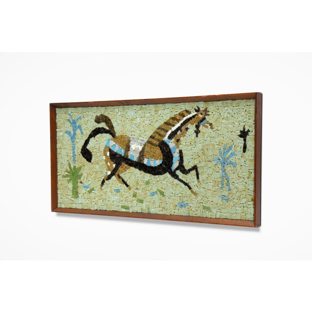 Evelyn Ackerman Vintage Mid Century "Gallant Horse" Mosaic by Evelyn Ackerman For Sale - Image 4 of 6
