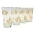 Vintage Gold Rimmed Wheat Tumblers - Set of 4 For Sale