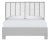Liam Platform Bed King - Light Gray For Sale