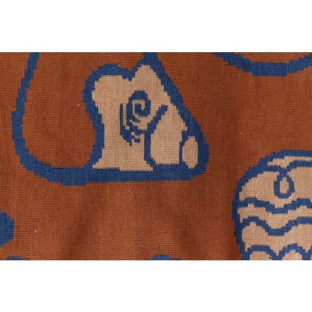 Brown Contemporary Tattoo Rug by Kim Alexandriuk for Doris Leslie Blau For Sale - Image 8 of 10