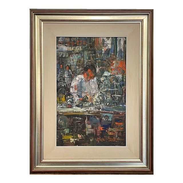 Modernist Artist, Student, Oil on Panel, Framed For Sale