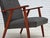 Mid-Century Modern Danish Highback Armchair in Fabric and Teak, 1970s For Sale - Image 3 of 16