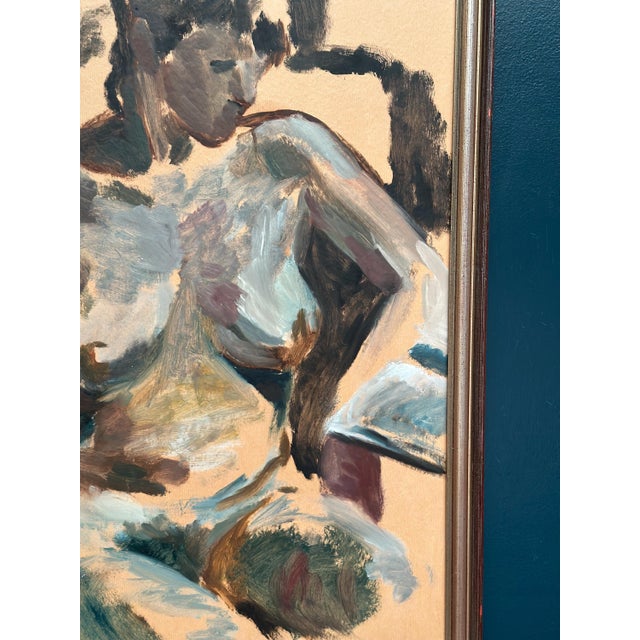 Mats Rehnman, Nude Study, 1984, Oil Painting on Panel, Framed For Sale - Image 14 of 18