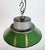 Industrial Green Enamel and Cast Iron Pendant Light, 1960s For Sale - Image 6 of 16
