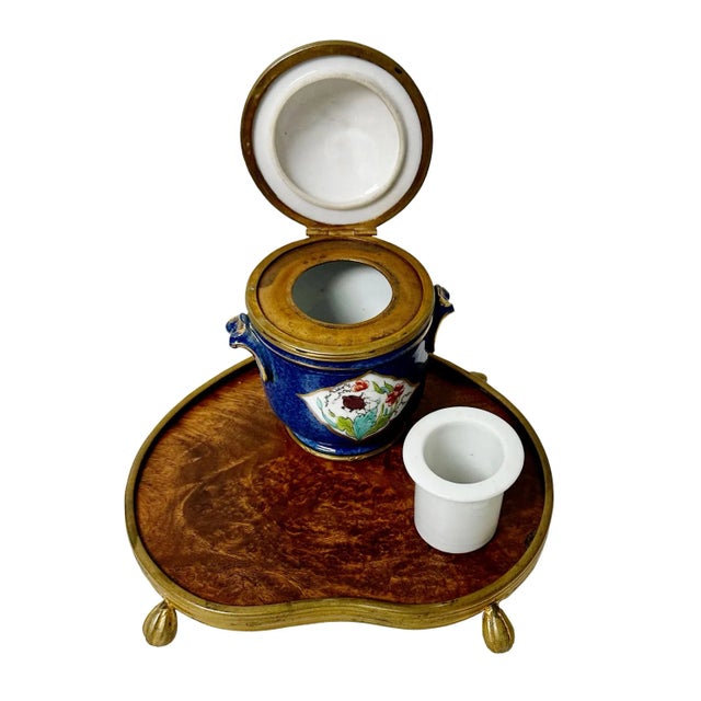 Manufacture de Sevres Late 19th Century Sèvres Inkwell For Sale - Image 4 of 9