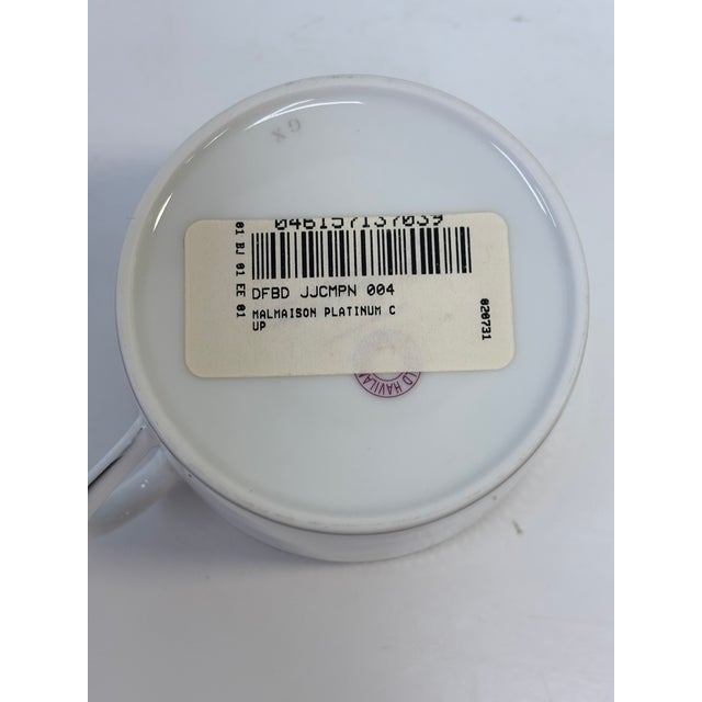 2000 - 2009 Charles Haviland & C. Parlon Limoges Malmaison Platinum (No Verge) Porcelain Set - 8 Pieces For Sale - Image 5 of 17
