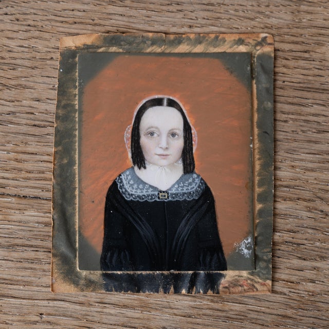 American Portrait Miniature of Elizabeth Adams, Attributed to Moses B. Russell, Boston, c.1840s For Sale - Image 3 of 9