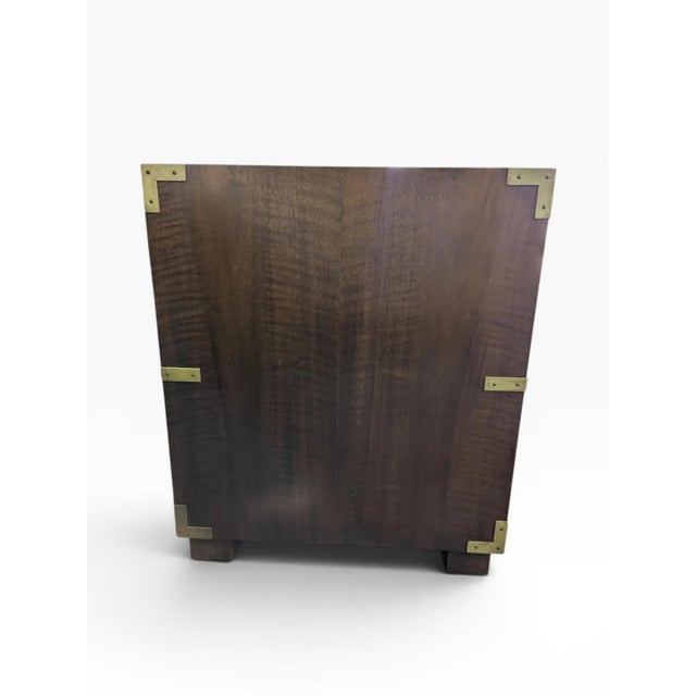 1960s 1960s Hollywood Regency Campaign Style Nightstand by Baker Furniture For Sale - Image 5 of 8