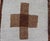 Tribal Vintage Turkish Tulu Runner With Ivory Field and Layered Brown Cross Motifs For Sale - Image 3 of 12