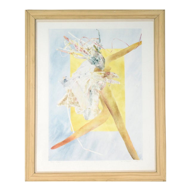 "Sale Julia" Abstract Figurative Monotype of a Dancer by Linda O'Hagan For Sale