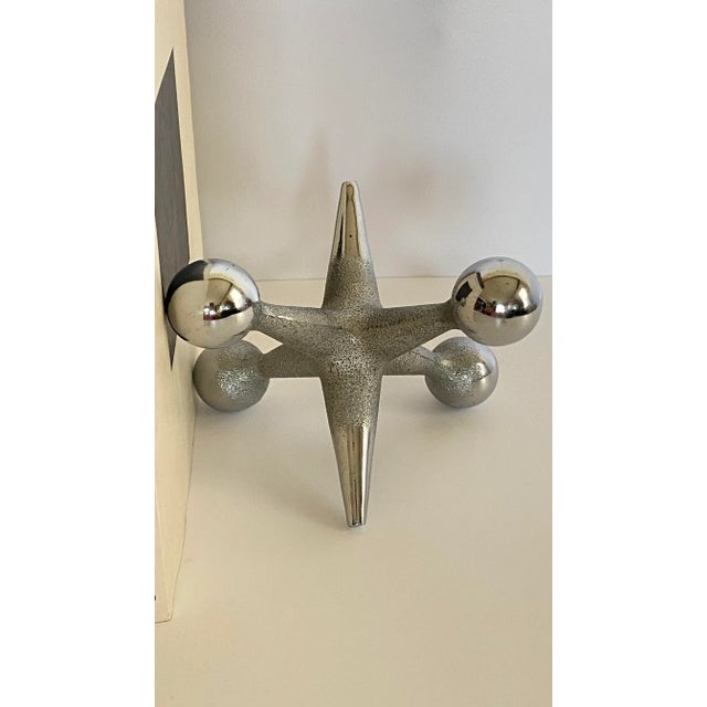 1970s Mid Century Bill Curry Model J1 Jacks Bookends/Paperweights - a Pair For Sale - Image 5 of 8