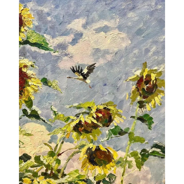 Georgij Moroz, Sunflowers, 2006, Oil on Canvas For Sale - Image 3 of 5