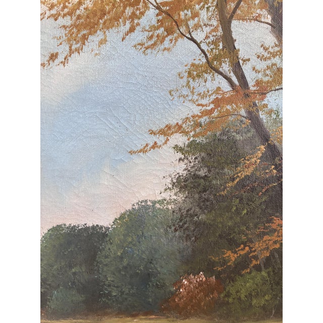 Landscape with Farmhouse, Oil Painting, Framed For Sale - Image 13 of 18