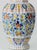 Antique Polychrome Table Lamp with Silk Lampshade, 1890s For Sale - Image 10 of 15