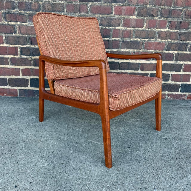 Ole Wanscher John Stuart for Ole Wanscher Danish Teak Lounge Chair For Sale - Image 4 of 9
