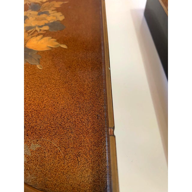 Japanese Lacquer Box with Fine Maki-e Decoration Meiji Period For Sale - Image 9 of 15