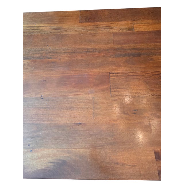 Vintage Custom Farmhouse Dining Room Table Shaker Harvest Primitive Plank Board For Sale - Image 17 of 18