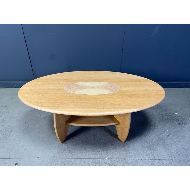 Vintage Oval Beech Coffee Table, 1980s For Sale - Image 4 of 14