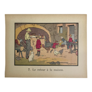Mid 19th Century Jean-François Raffaëlli – French Educational Illustration / Children A