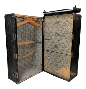 Vintage Hartmann Cushion Top Wardrobe Trunk