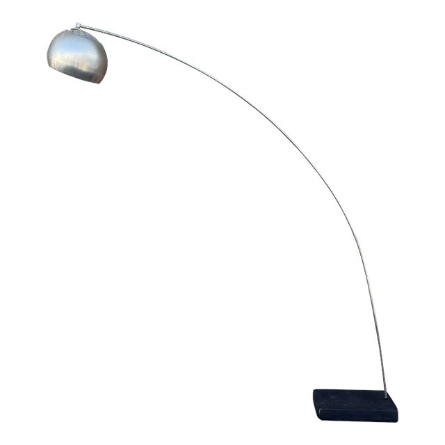 1960s MidCentury Modern Chrome Arc Lamp Chairish