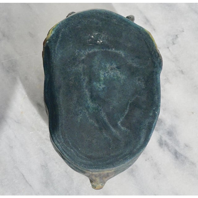 Francois Emile Decorchemont Pate De Verre Mask of Pan For Sale In Dallas - Image 6 of 8