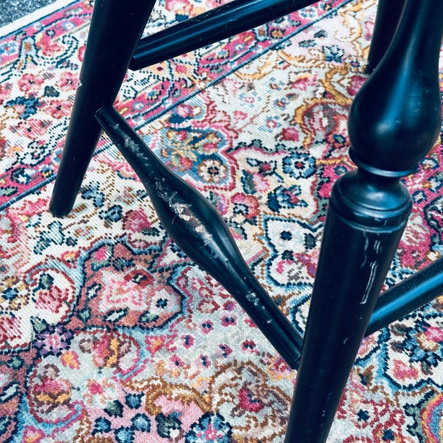 Wood Nichols & Stone American Windsor Swivel Seat Counter Stools - a Pair For Sale - Image 7 of 11