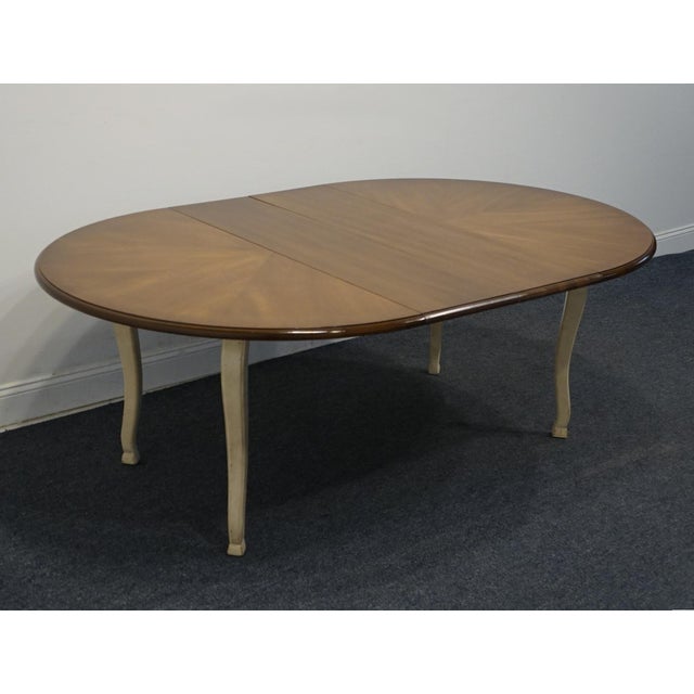 DREXEL FURNITURE French Accent Collection 74" Dining Table 261-341 27" High 50" Wide 50" Deep 2 Leaves; 12" Wide Each...