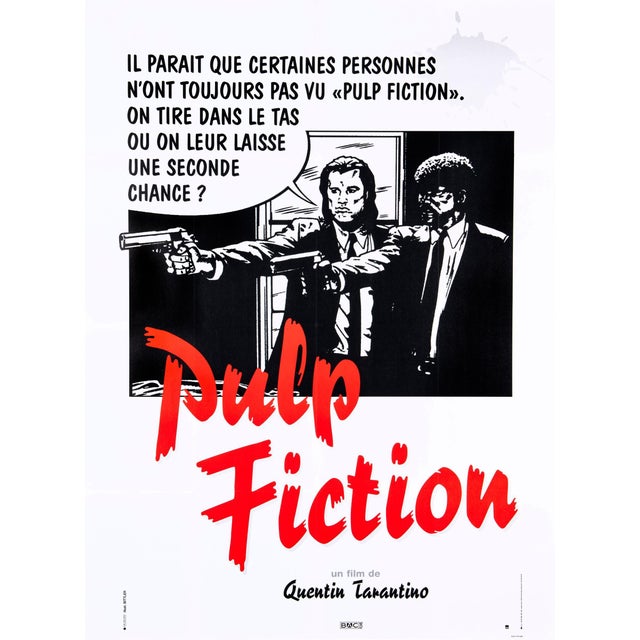 ポスター 90s VINTAGE PULP FICTION ORIGINAL POSTER PULP FICTION, Original Tarantino Authenticated Movie Theater