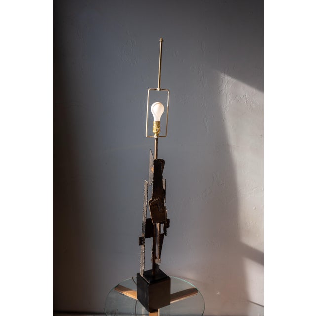 Mid-Century Modern 1960s MCM Laurel Brutalist Lamp - Richard Barr for Laurel Lamp Company For Sale - Image 3 of 10