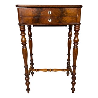 Antique Dutch Sewing Table in Mahogany, 1880s For Sale