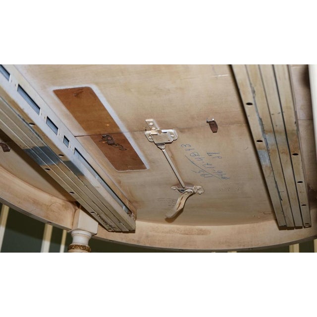 Extendable Dining Table in Cherrywood and Hand-Painted Gilt Wood from Kindel Furniture For Sale - Image 18 of 18