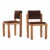 Pair of French Brutalist Oak Side Chairs With Adjustable Tilting Backs, C 1960 For Sale