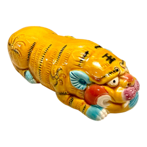 Late 20th Century T’ang Tri Color Ceramic Tiger